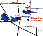 Map to Missaukee Golf